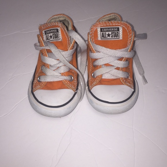 orange converse kids